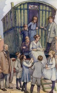 Scène uit The Slowcoach, door Edward Verrall Lucas door Mary V. Wheelhouse